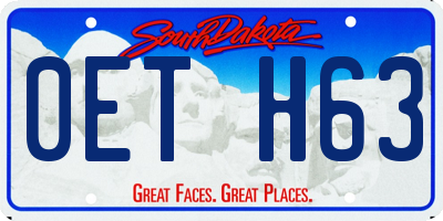 SD license plate 0ETH63