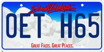 SD license plate 0ETH65
