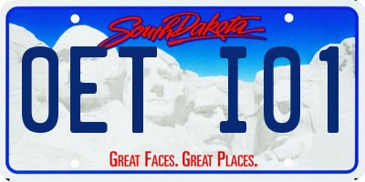 SD license plate 0ETI01