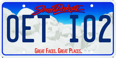 SD license plate 0ETI02