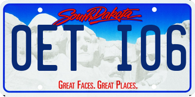 SD license plate 0ETI06