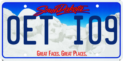 SD license plate 0ETI09