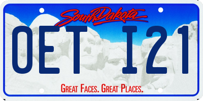 SD license plate 0ETI21