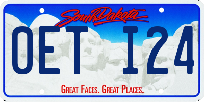 SD license plate 0ETI24
