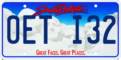SD license plate 0ETI32