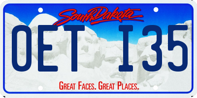 SD license plate 0ETI35