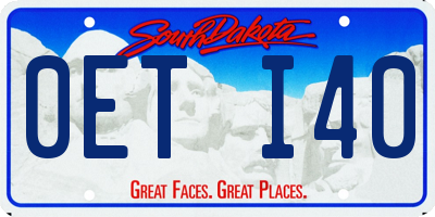 SD license plate 0ETI40