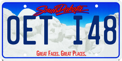 SD license plate 0ETI48