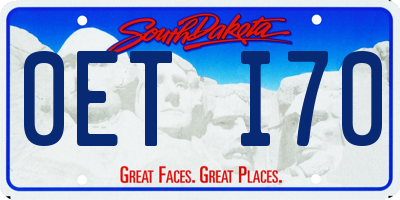 SD license plate 0ETI70