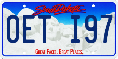 SD license plate 0ETI97