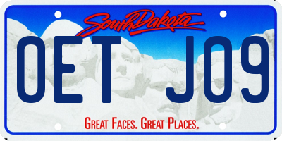 SD license plate 0ETJ09