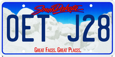 SD license plate 0ETJ28