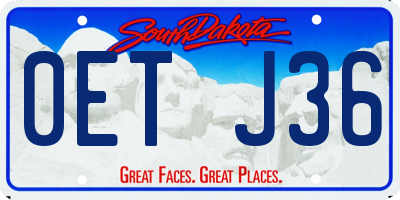 SD license plate 0ETJ36