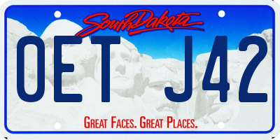 SD license plate 0ETJ42