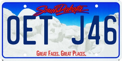 SD license plate 0ETJ46