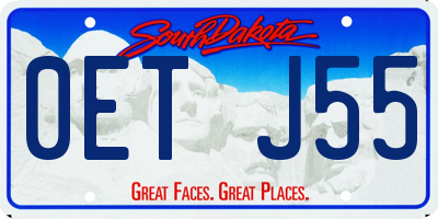 SD license plate 0ETJ55