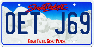SD license plate 0ETJ69