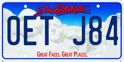 SD license plate 0ETJ84