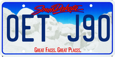 SD license plate 0ETJ90