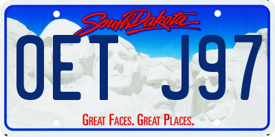 SD license plate 0ETJ97