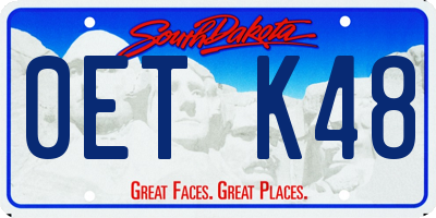 SD license plate 0ETK48