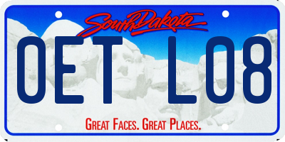 SD license plate 0ETL08