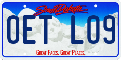 SD license plate 0ETL09