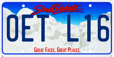 SD license plate 0ETL16