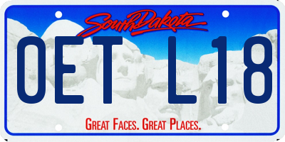 SD license plate 0ETL18