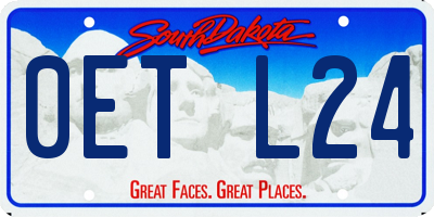 SD license plate 0ETL24