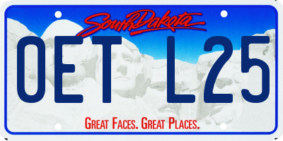 SD license plate 0ETL25