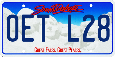 SD license plate 0ETL28