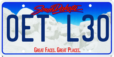 SD license plate 0ETL30