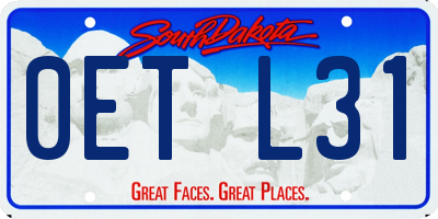 SD license plate 0ETL31