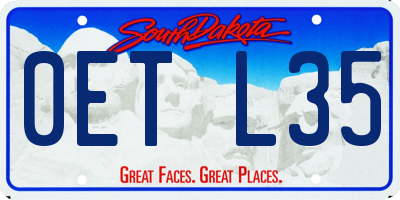 SD license plate 0ETL35