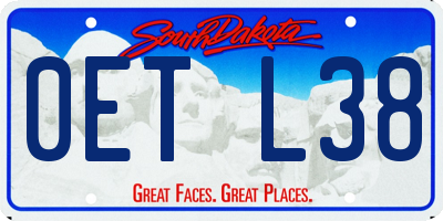 SD license plate 0ETL38