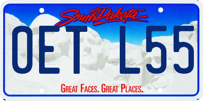 SD license plate 0ETL55