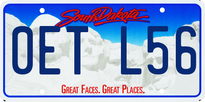 SD license plate 0ETL56