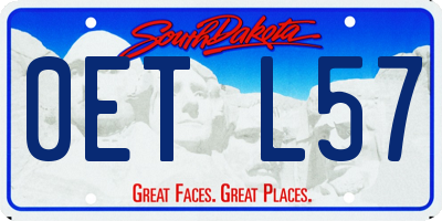SD license plate 0ETL57