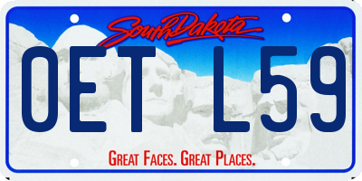 SD license plate 0ETL59