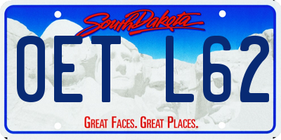 SD license plate 0ETL62