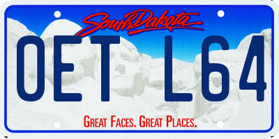 SD license plate 0ETL64