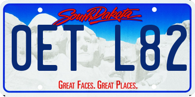 SD license plate 0ETL82