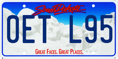 SD license plate 0ETL95