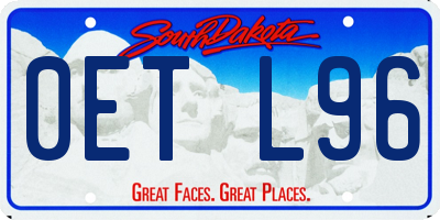 SD license plate 0ETL96