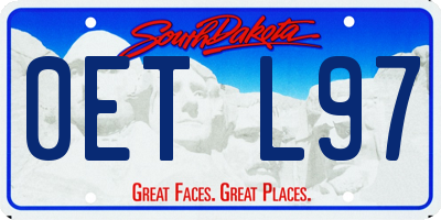 SD license plate 0ETL97