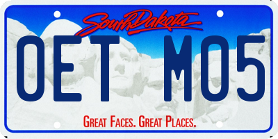 SD license plate 0ETM05