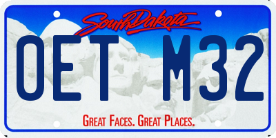 SD license plate 0ETM32