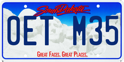 SD license plate 0ETM35