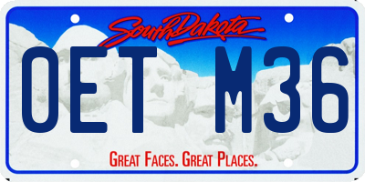 SD license plate 0ETM36